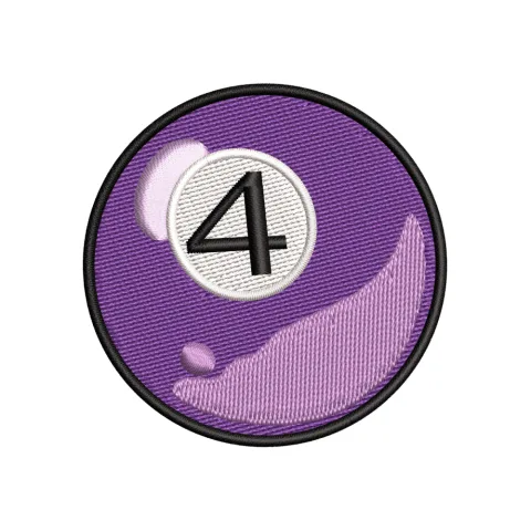 Table Ball Embroidery Design