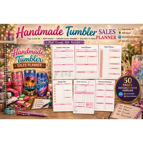 Handmade Tumbler Sales Planner