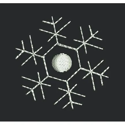 Snowflake Crystal Embroidery Design