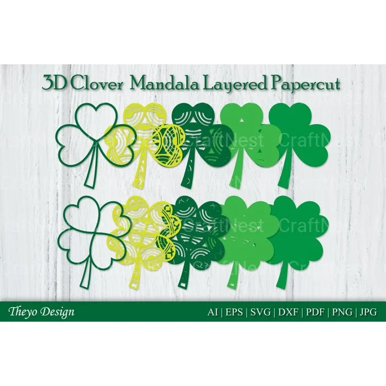 Clover Mandala SVG Bundle