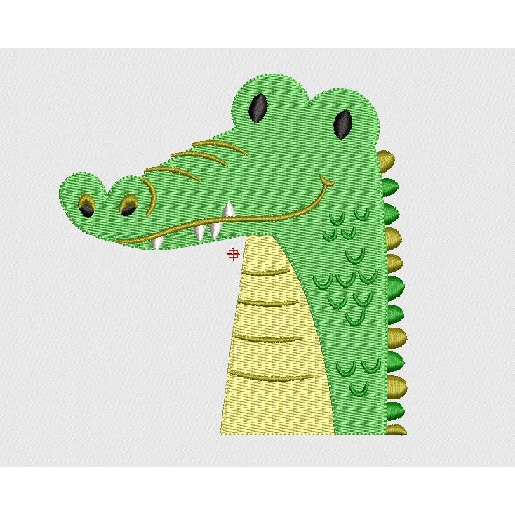 Crocodile Embroidery Design