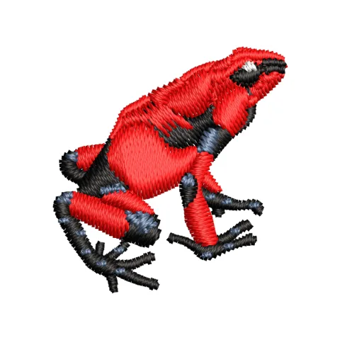 Nomi Frog Beauty Colour Embroidery Design