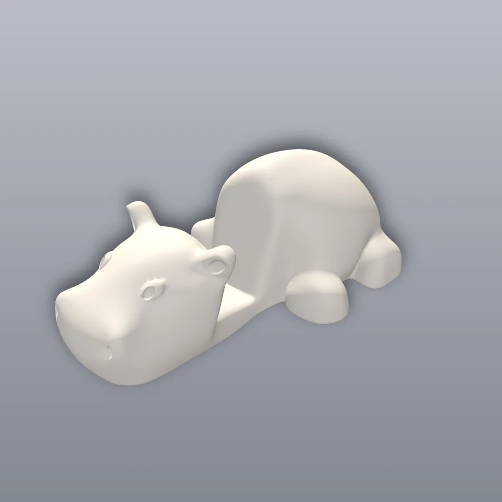 Hippopotamus 3D Print STL File