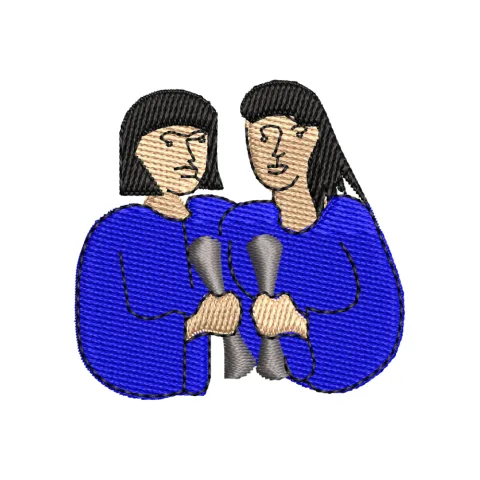 The Girls Embroidery Design