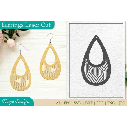 Laser Cut Earrings SVG Bundle