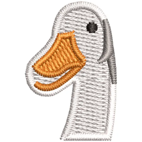 Duck Head Embroidery Design