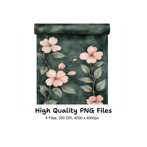 Vintage Floral Pattern Clipart Bundle