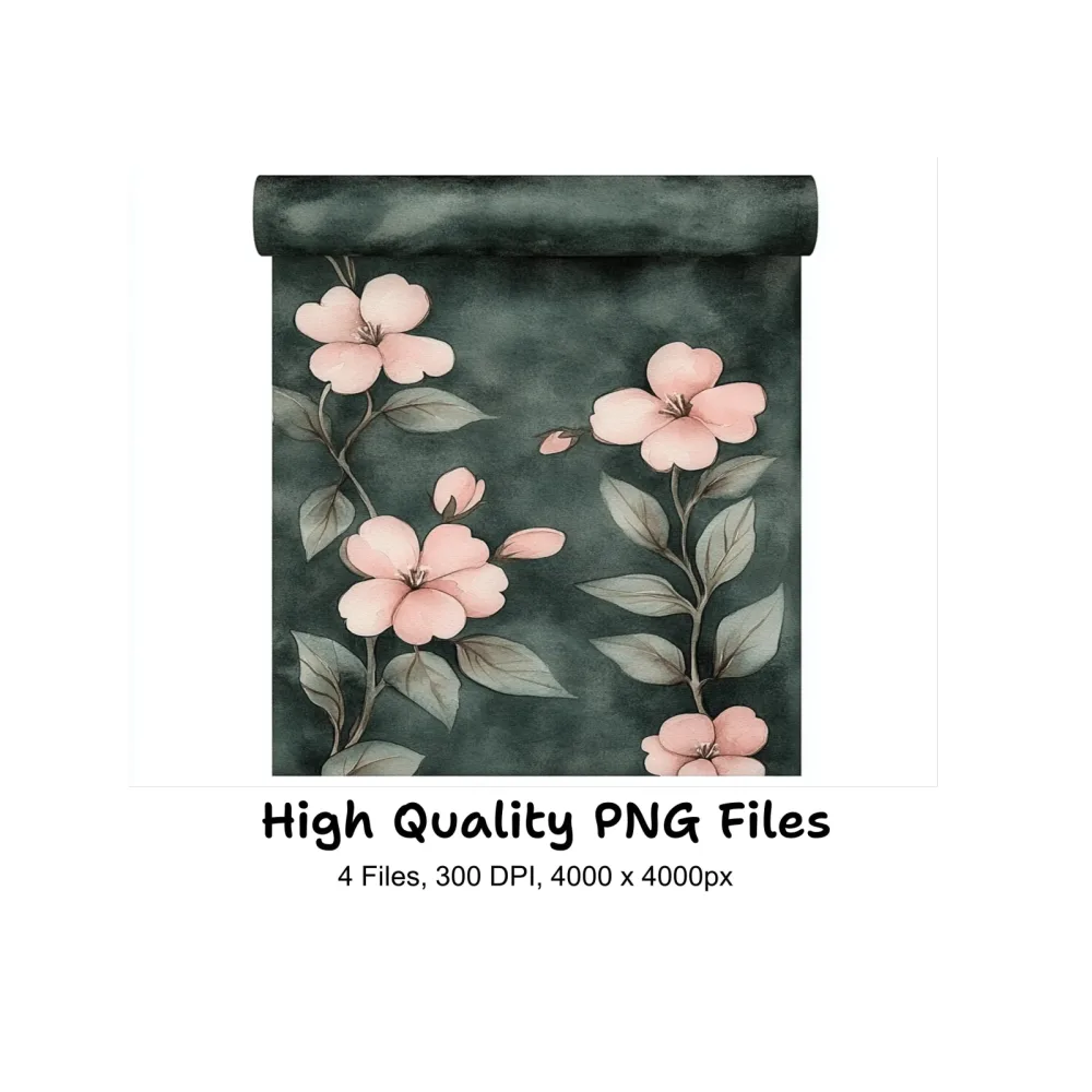 Vintage Floral Pattern Clipart Bundle