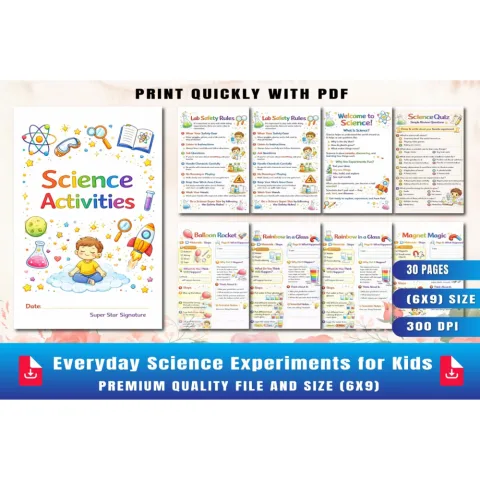 Everyday Science Experiments for Kids Planner
