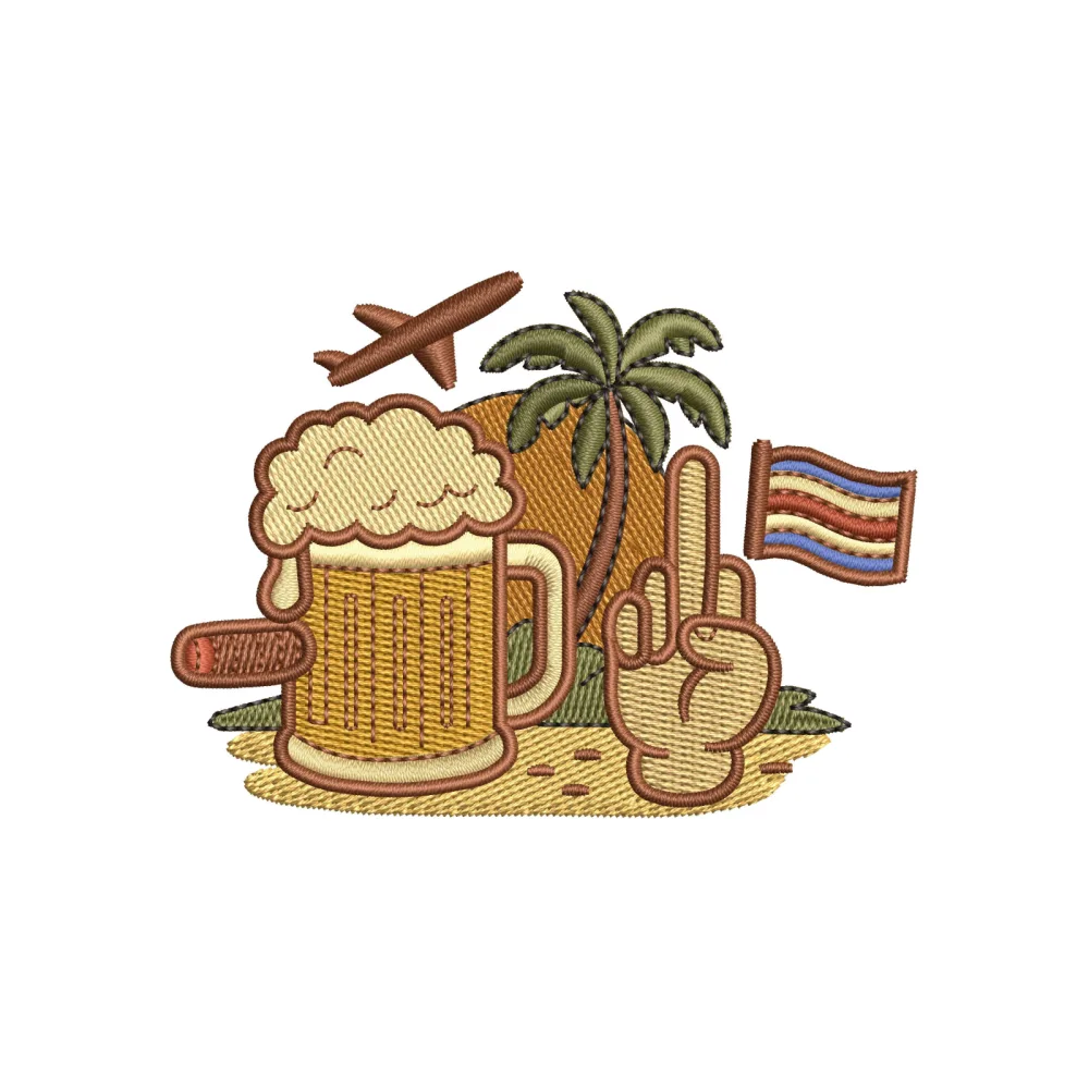 Trip Embroidery Design