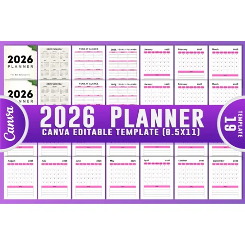 Editable Canva Planner
