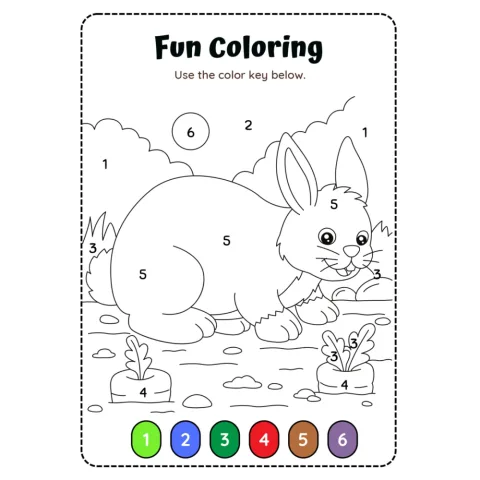 Fun Coloring by Number Worksheets