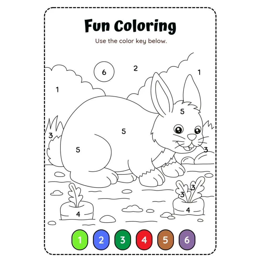 Fun Coloring by Number Worksheets