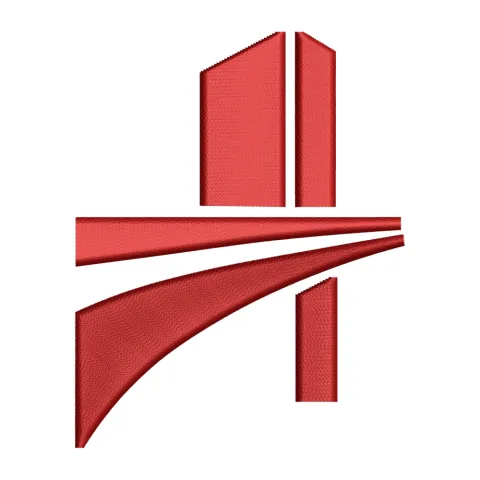 Road Building Embroidery Design