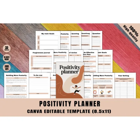 Positivity Planner for Daily Inspiration