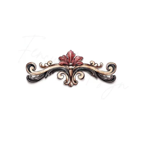Baroque Scrollwork Borders Clipart Bundle
