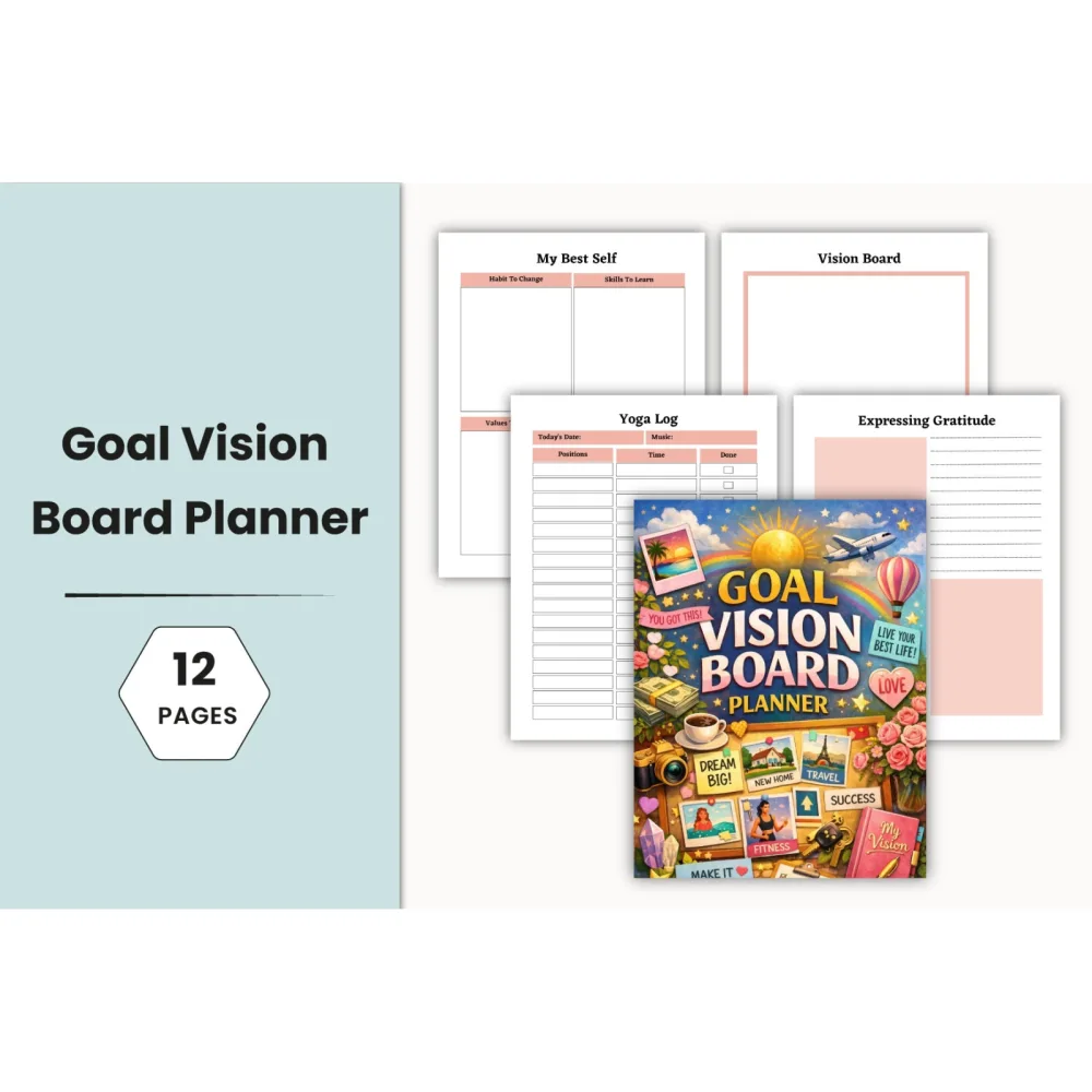 Goal Vision Board Planner