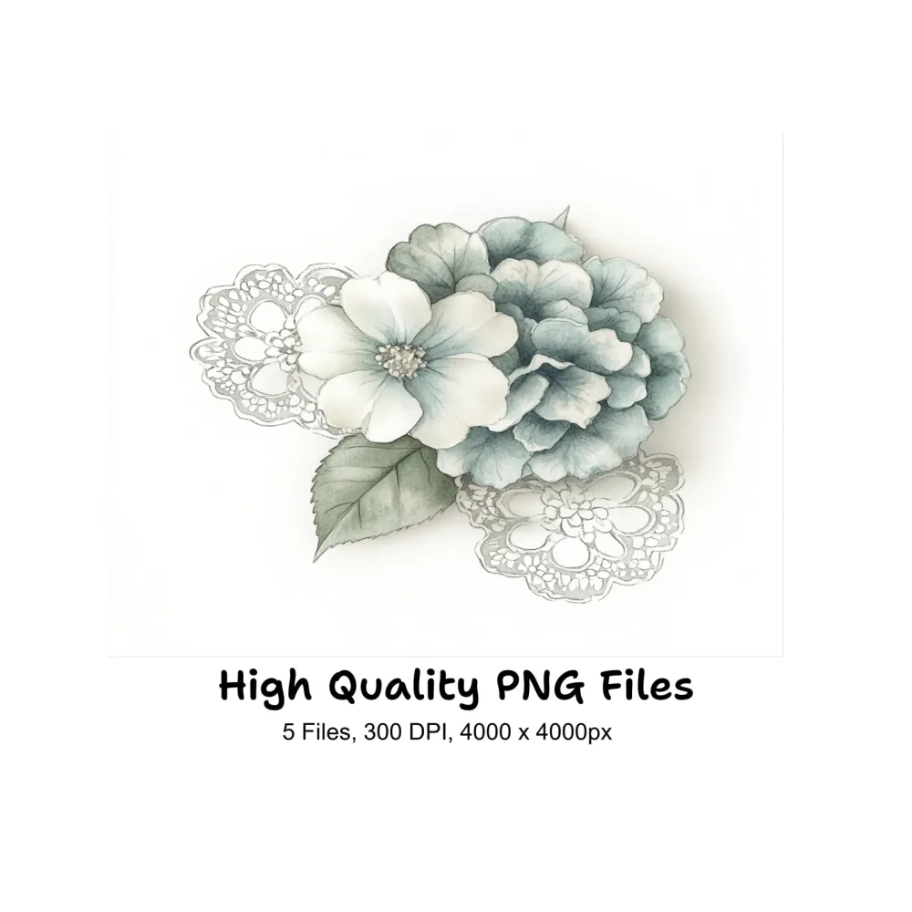Elegant Floral Clipart Bundle