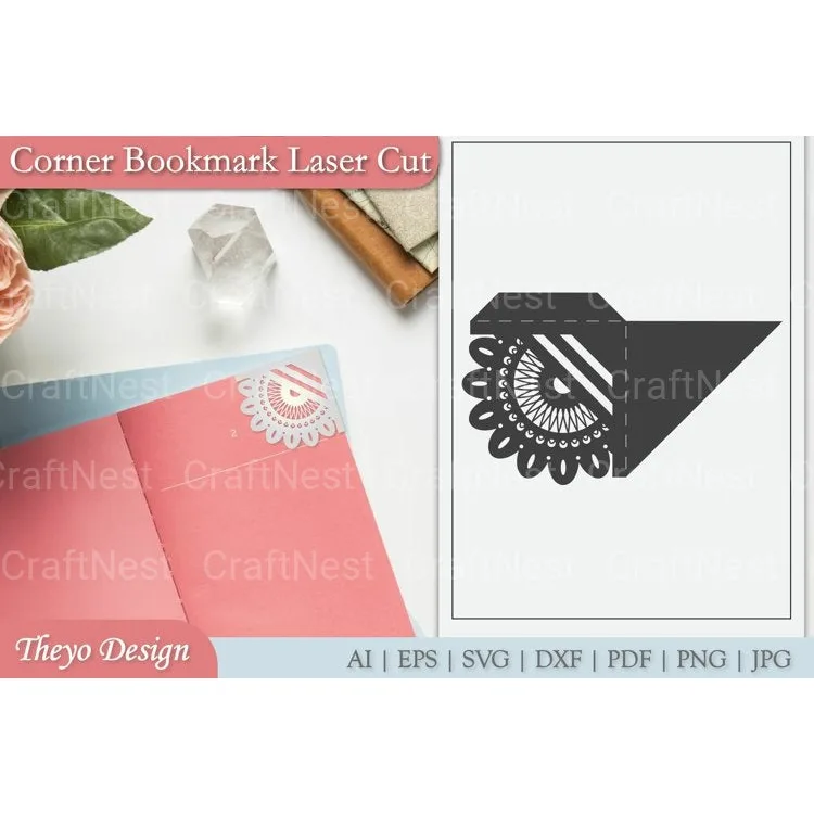 Mandala Corner Bookmark SVG Bundle
