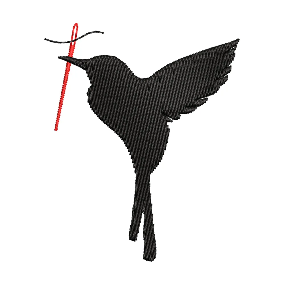 Needle Bird Embroidery Design