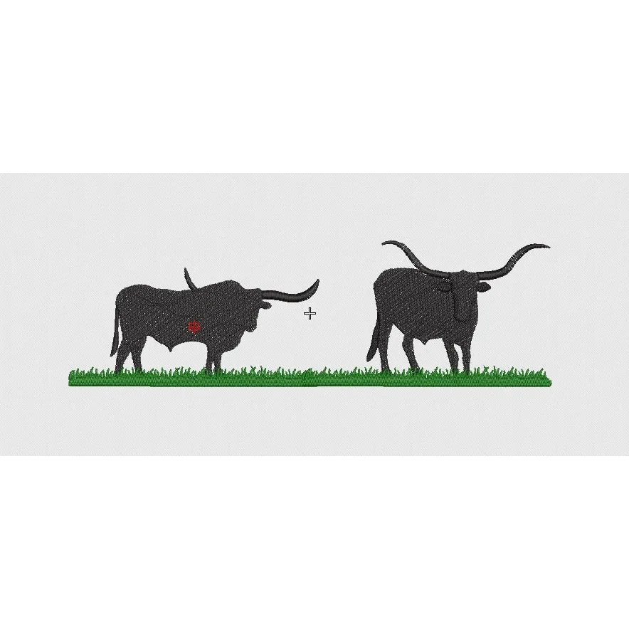 Bull Embroidery Design