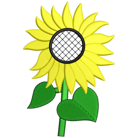 Sun Flower Embroidery Design