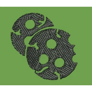 Stylized Cookies Emblem Embroidery Design