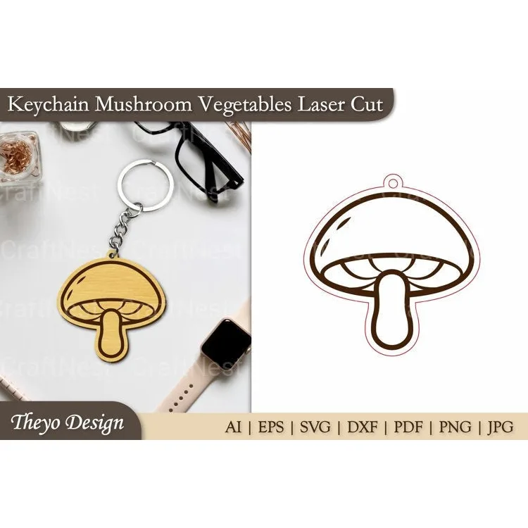 Keychain Vegetables SVG Bundle