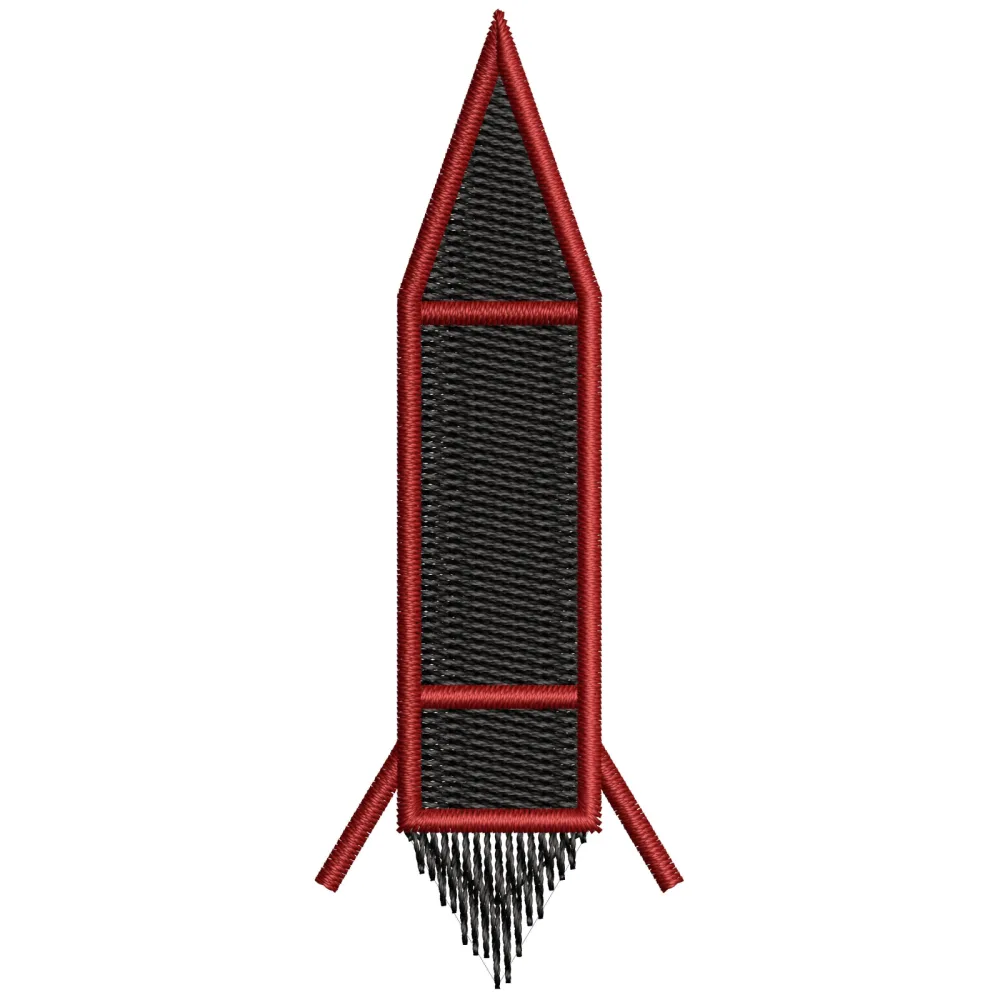 Missile Embroidery Design