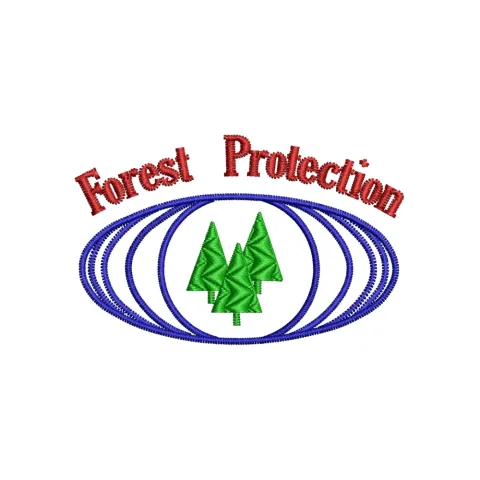 Forest Protection Embroidery Design