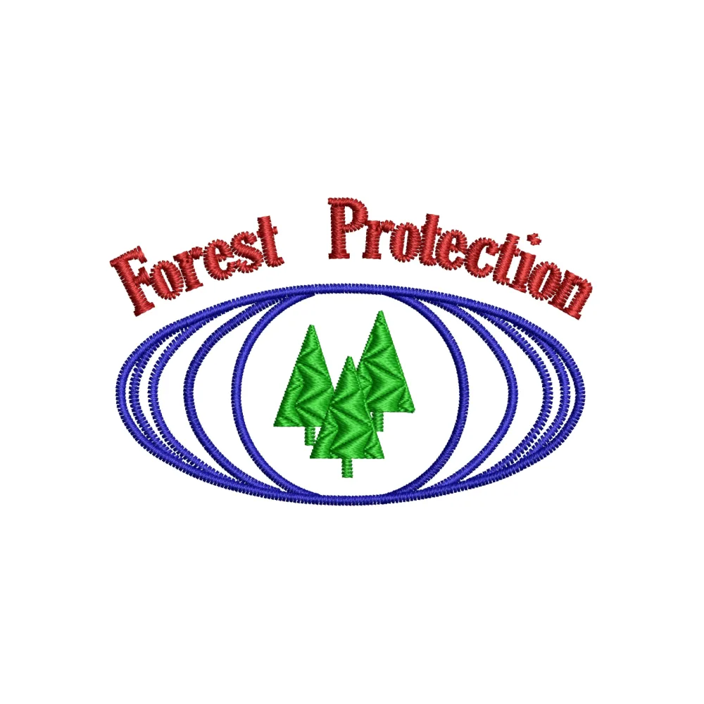 Forest Protection Embroidery Design