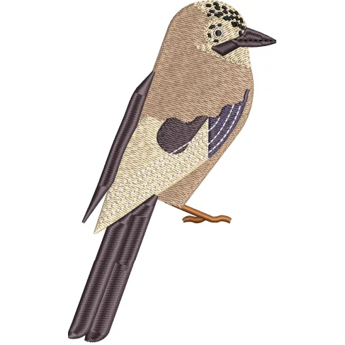 Sparrow Embroidery Design