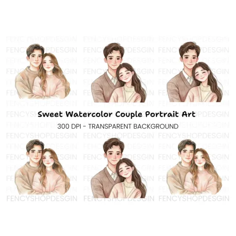 Couple Love Clipart Bundle