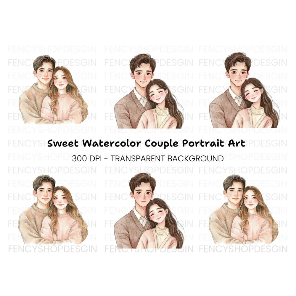 Couple Love Clipart Bundle
