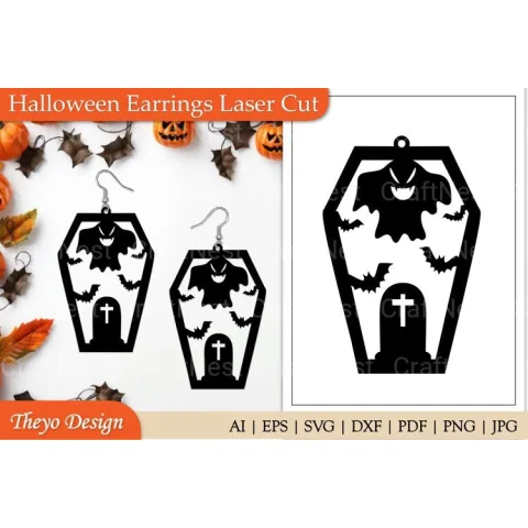 Halloween Earrings SVG Bundle Collection