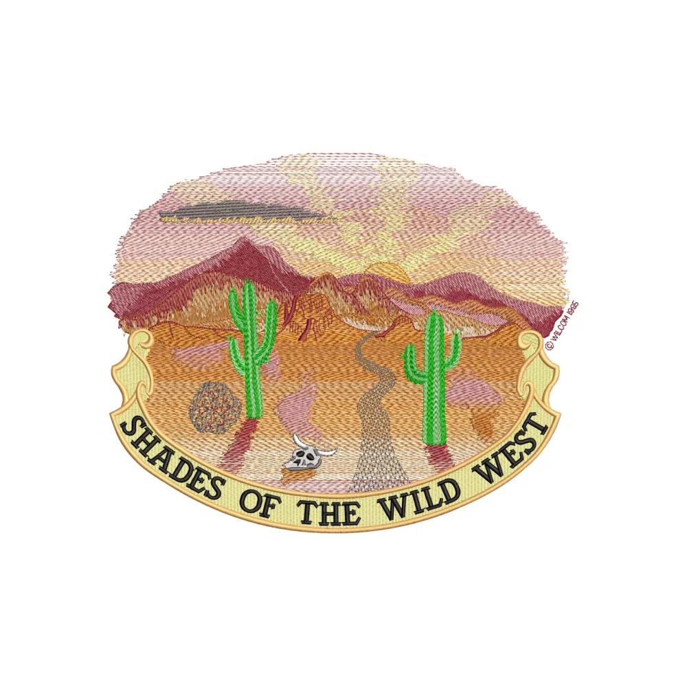 Wild West Embroidery Design