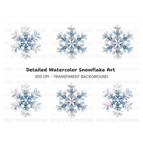 Snowflake Clipart Bundle