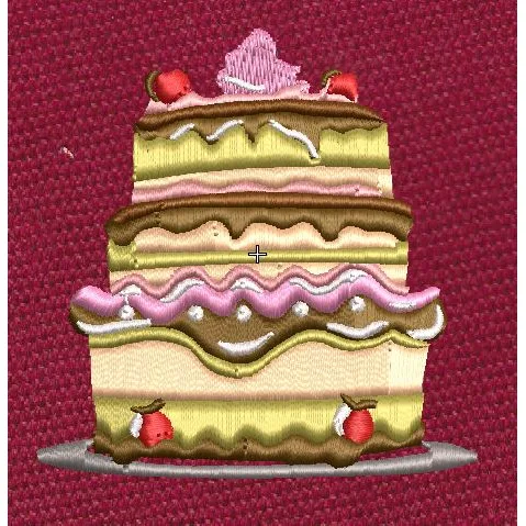 Sweet Treat Pink & Brown Embroidery Design