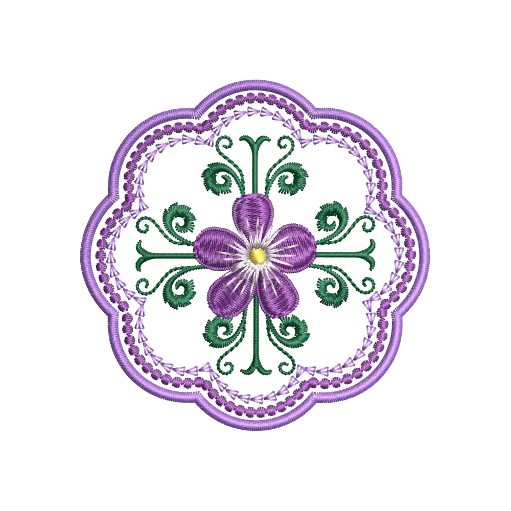 Mirror Merge Embroidery Design