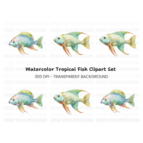 Vibrant Fish Clipart Bundle