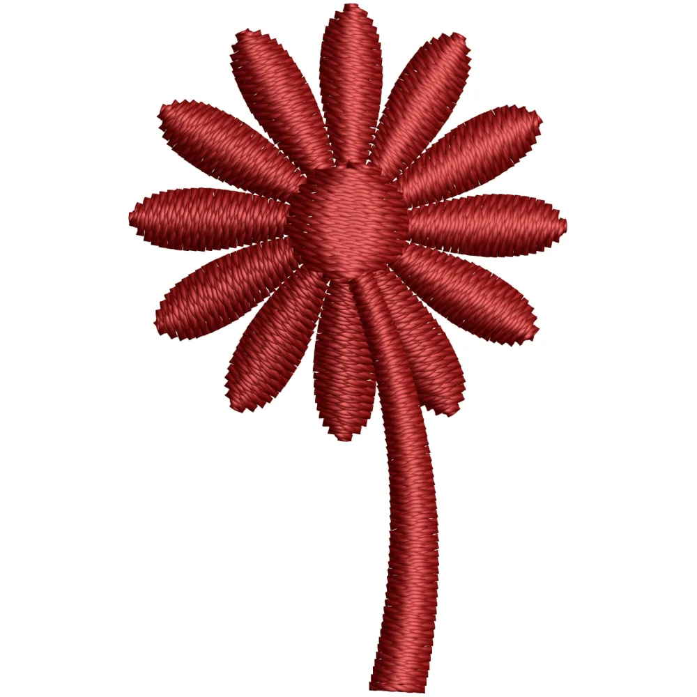 Chest Flower Embroidery Design