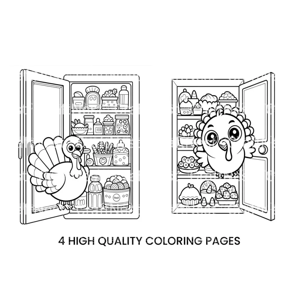 Thanksgiving Turkey Fun Coloring Books