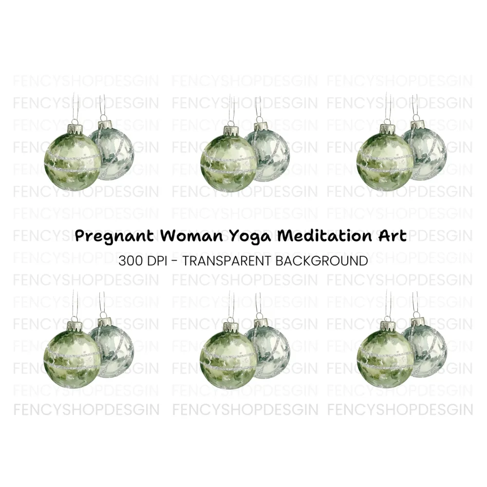 Christmas Ornaments Clipart Bundle