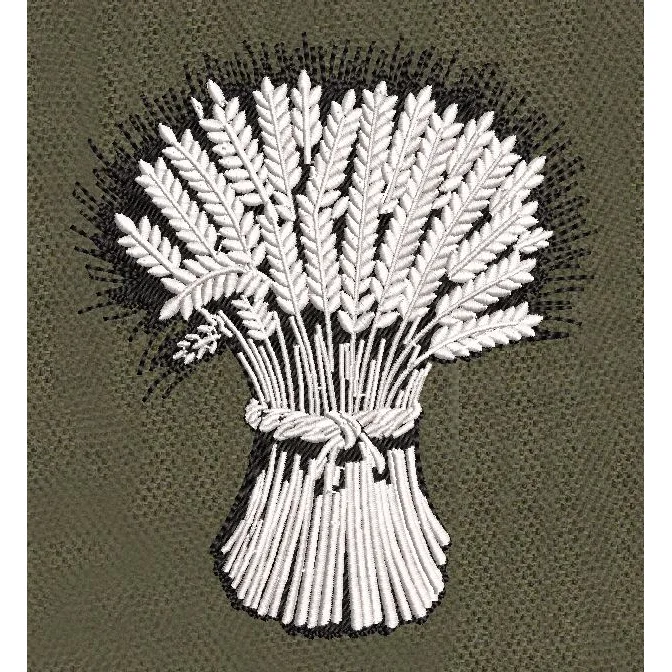 Harvest Wheat Sheaf Embroidery Design