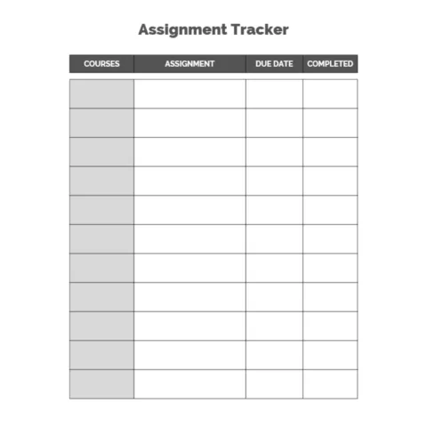 Assignment Tracker Bundle