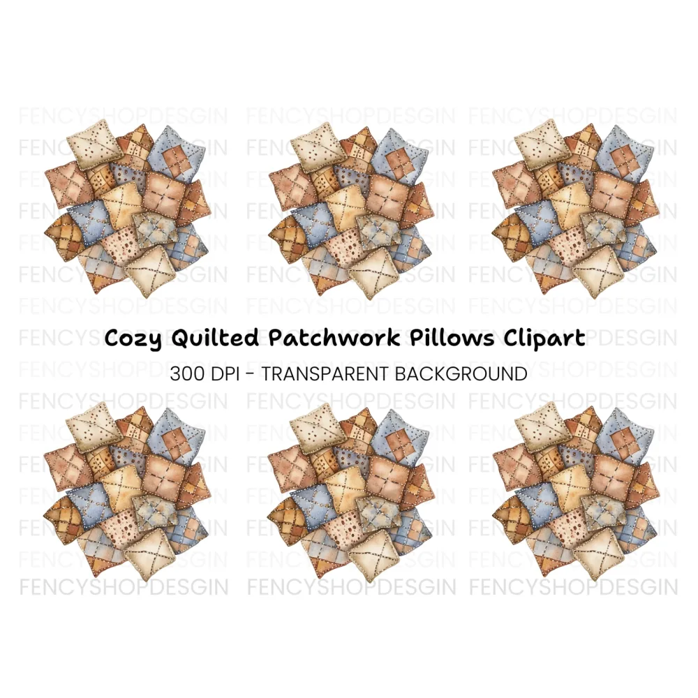 Quilted Patchwork Clipart Bundle