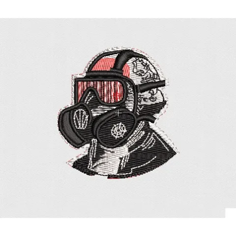 Mask Embroidery Design