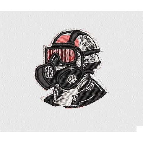 Mask Embroidery Design
