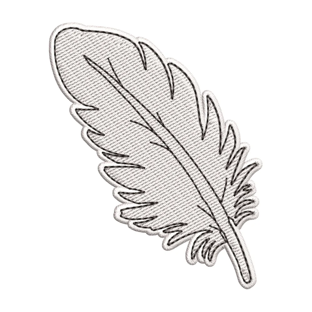 Feather Embroidery Design