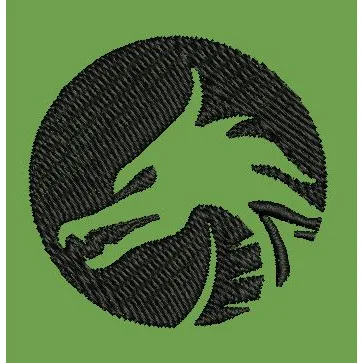 Dragon Motif Circular Embroidery Design